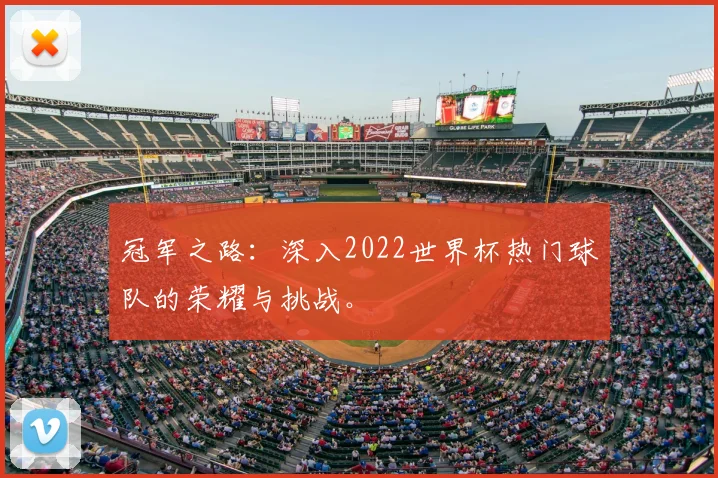 冠军之路：深入2022世界杯热门球队的荣耀与挑战。